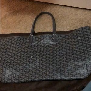 Dark grey tote bag